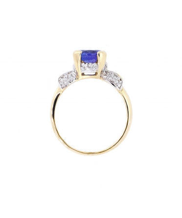 Tanzanite and diamond ring - 3