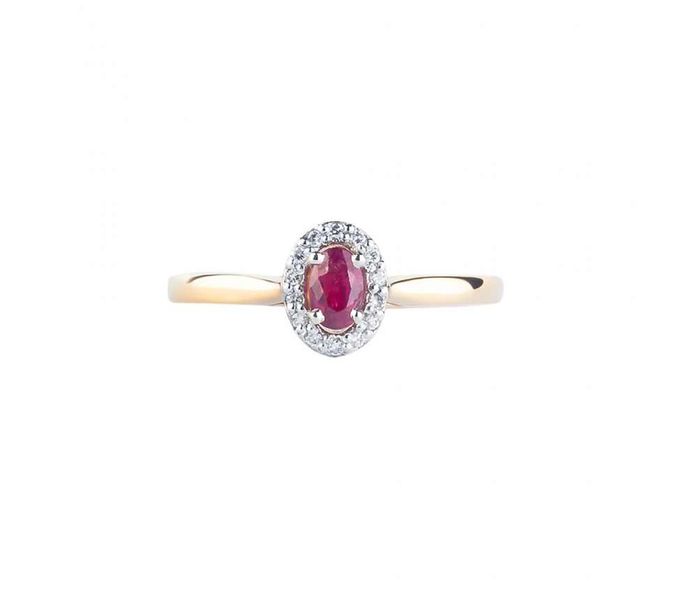 Ruby and diamond ring - 1