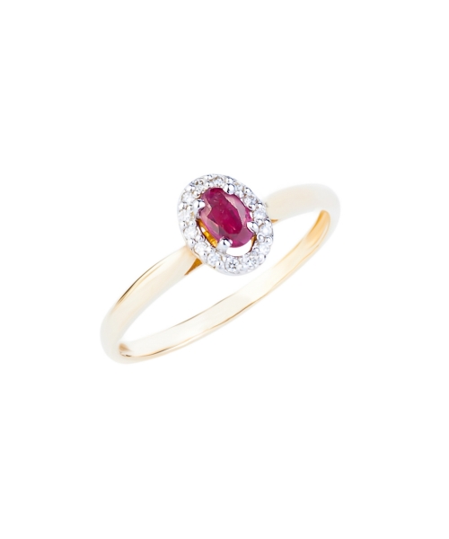 Ruby and diamond ring - 2