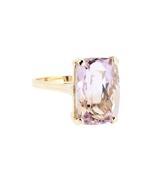 Gold ametrine ring - 2