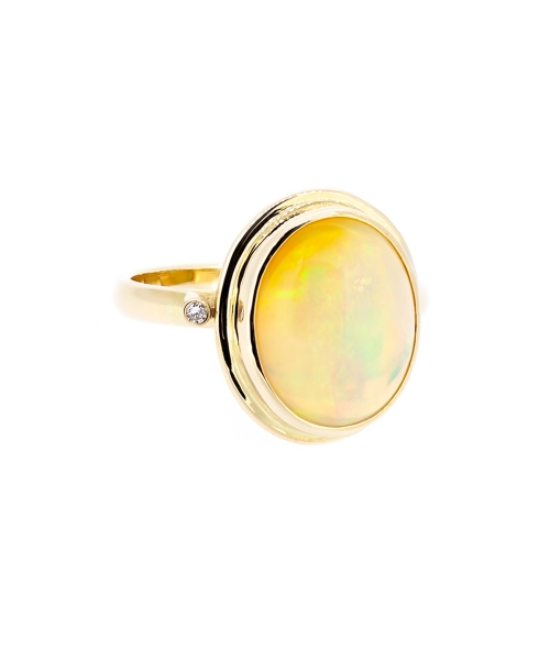 Ethiopian opal ring - 1