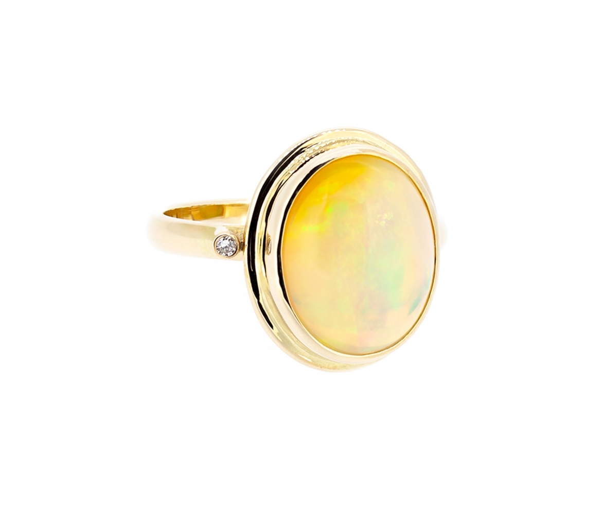 Ethiopian opal ring - 1