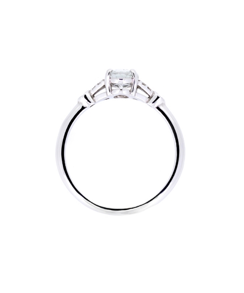 White sapphire and diamond ring - 2