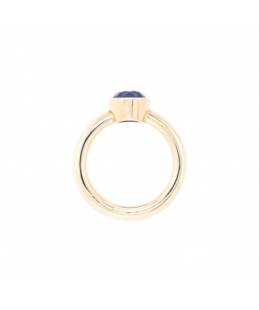 Gold sapphire ring - 4