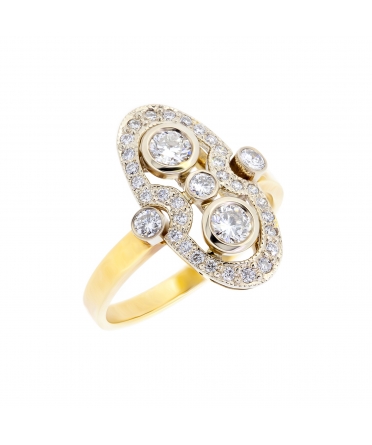 Retro style diamond ring - 3