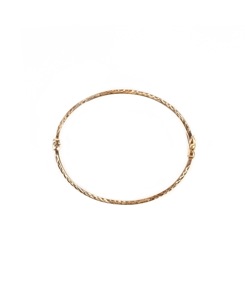 Gold bracelet with decorative engravings - 2