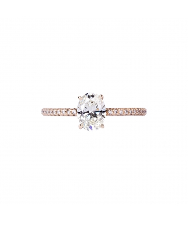 Oval cut diamond ring - 1