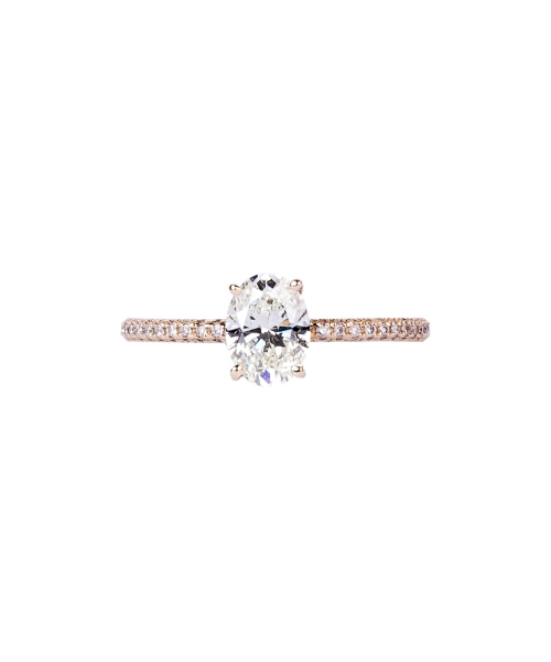 Oval cut diamond ring - 1