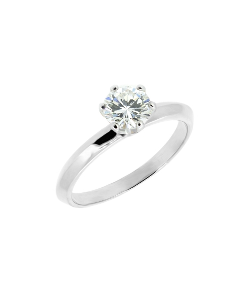 Gold engagement ring with 0,50 ct diamond Syncret Classy - 3