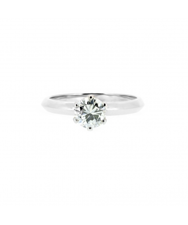 Gold engagement ring with 0,50 ct diamond Syncret Classy - 1