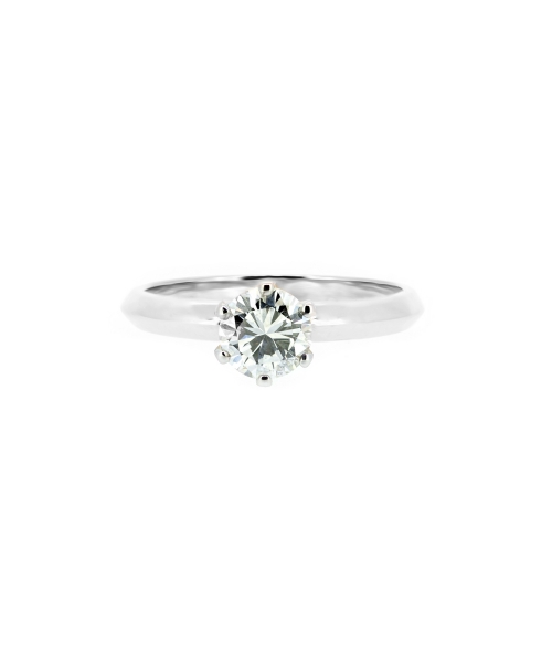 Gold engagement ring with 0,50 ct diamond Syncret Classy - 1