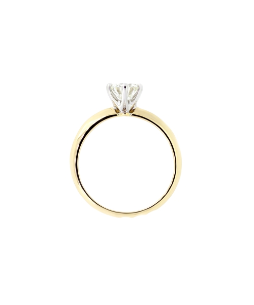 Gold engagement ring with 0,50 ct diamond Syncret Classy - 13