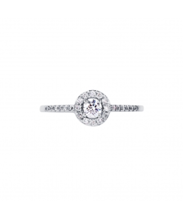 Gold engagement diamond ring - 2