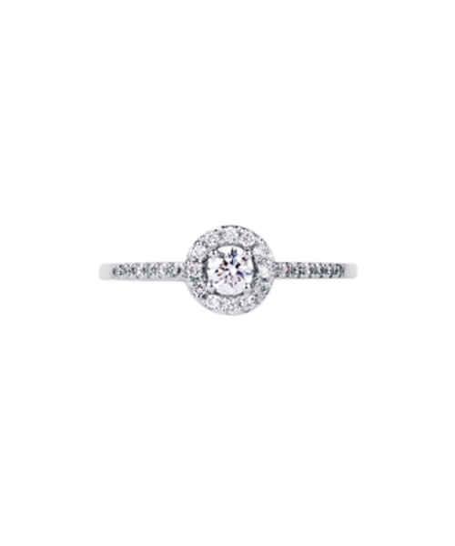 Gold engagement diamond ring - 2