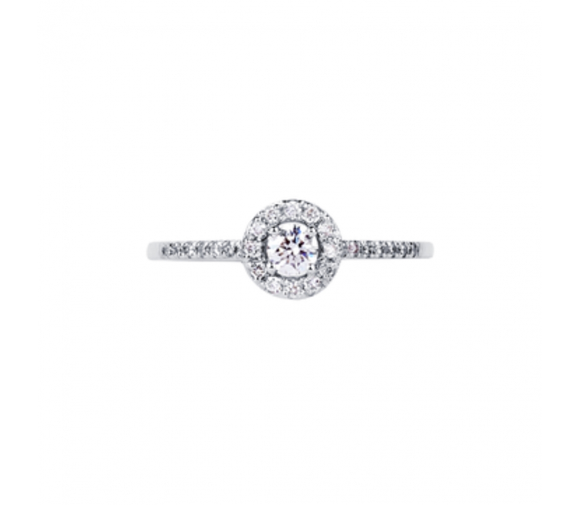 Gold engagement diamond ring - 2