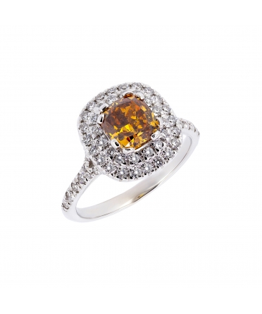 Fancy brown diamond ring - 3