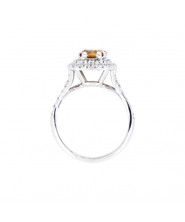 Fancy brown diamond ring - 5