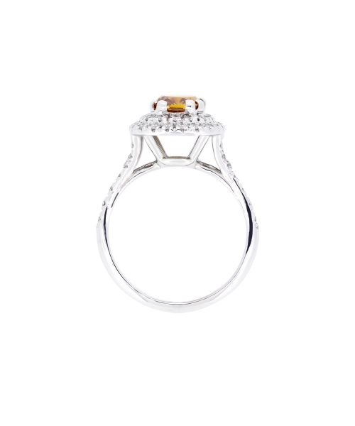 Fancy brown diamond ring - 5