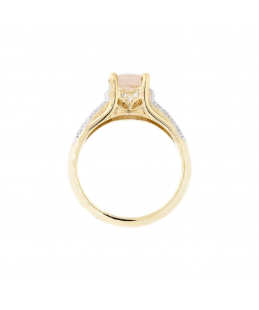 Morganite and diamond ring - 3