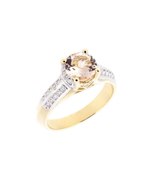 Morganite and diamond ring - 2