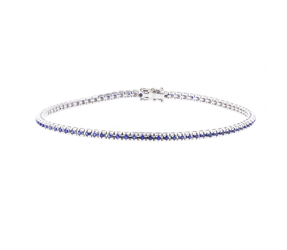 Sapphire tennis bracelet - 1