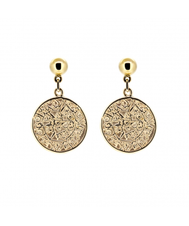 Aztec Calendar earrings - 1