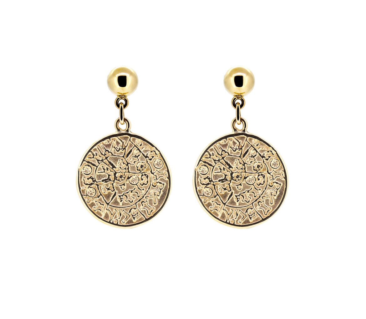 Aztec Calendar earrings - 1