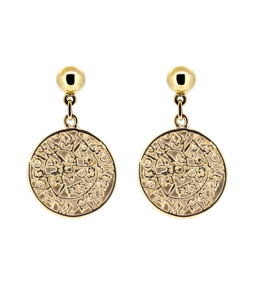 Aztec Calendar earrings - 1