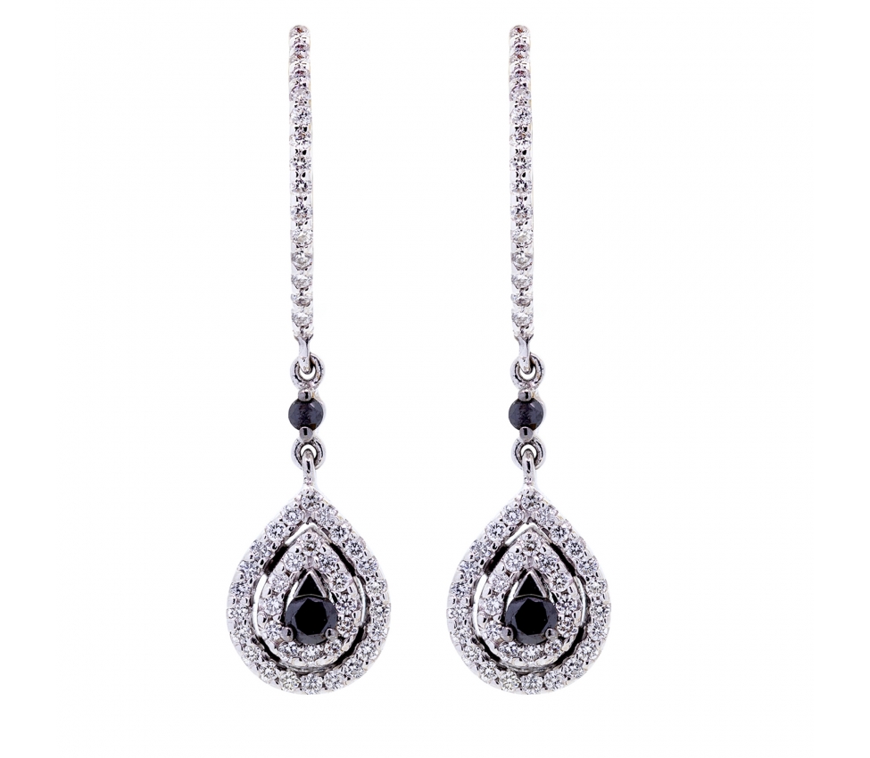 Black diamond earrings - 1