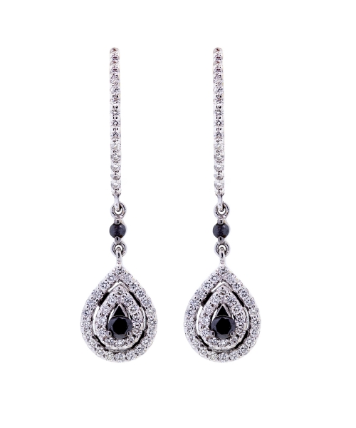 Black diamond earrings - 1