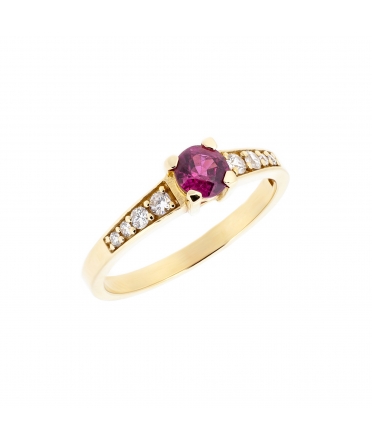 Ruby and diamond ring - 3