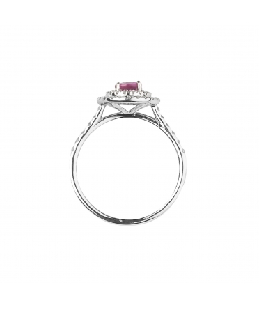 Ruby and diamond ring - 3