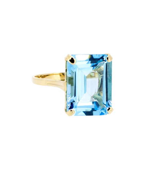 Sky Blue topaz ring - 2