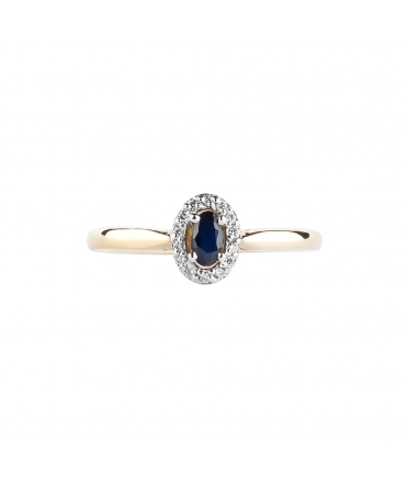 Sapphire and diamond ring - 1