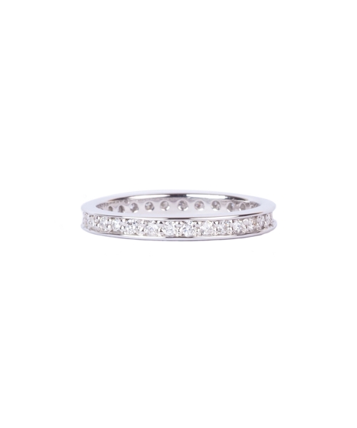 Diamond wedding band - 1