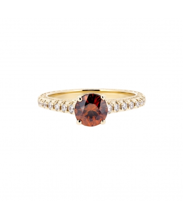 Zircon and diamond ring - 1