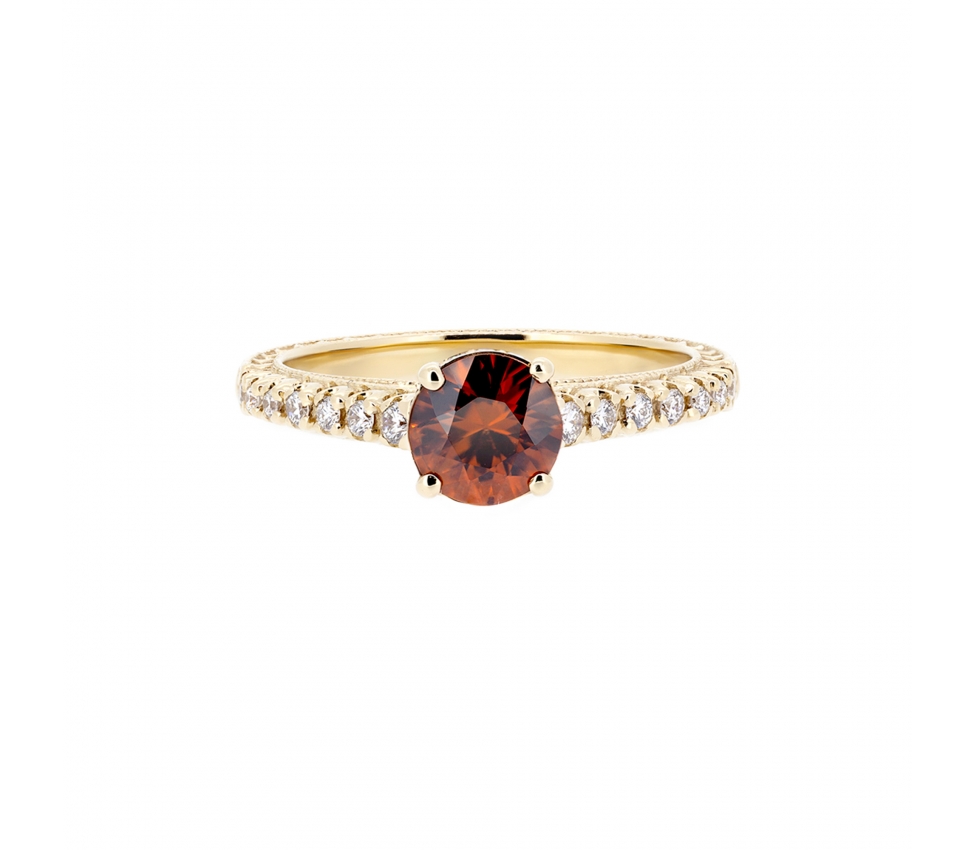 Zircon and diamond ring - 1