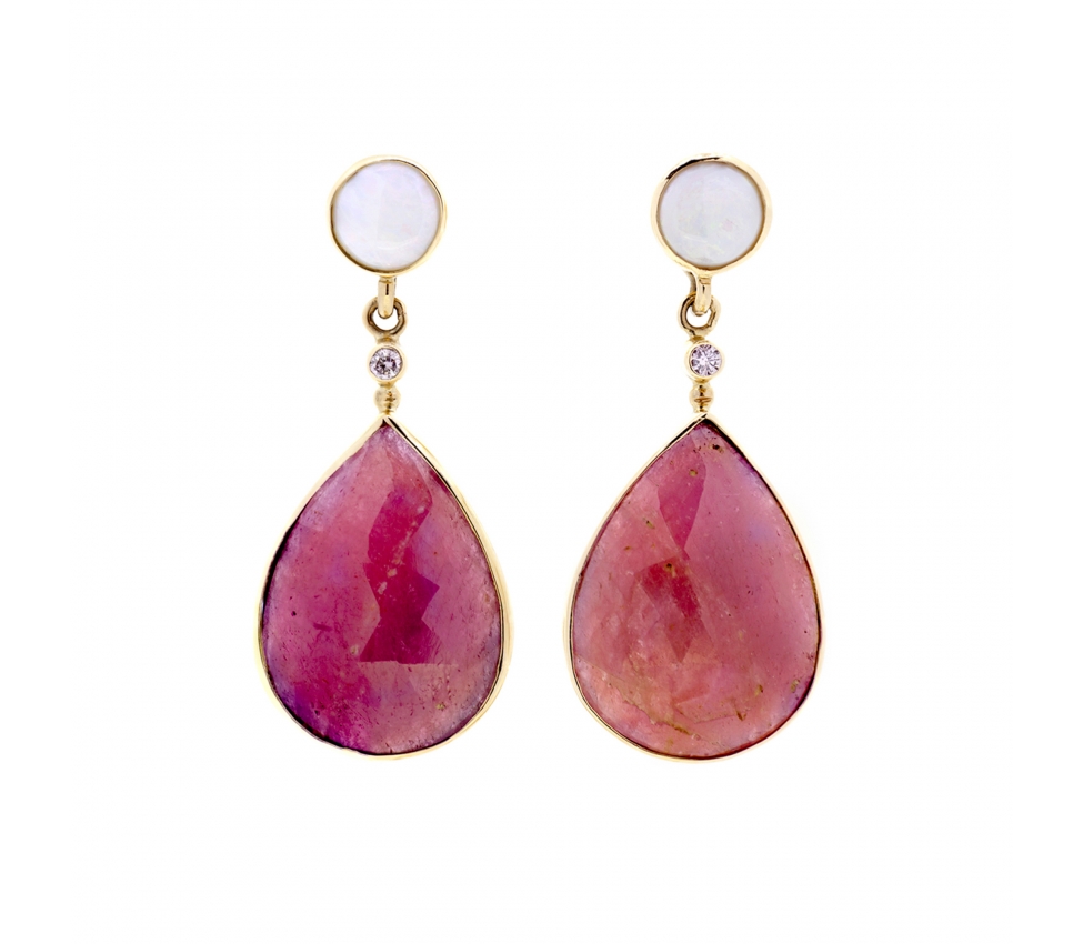 Ruby earrings - 1