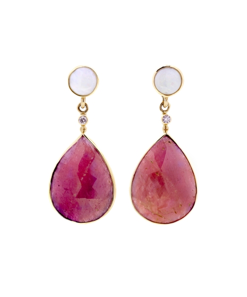 Ruby earrings - 1