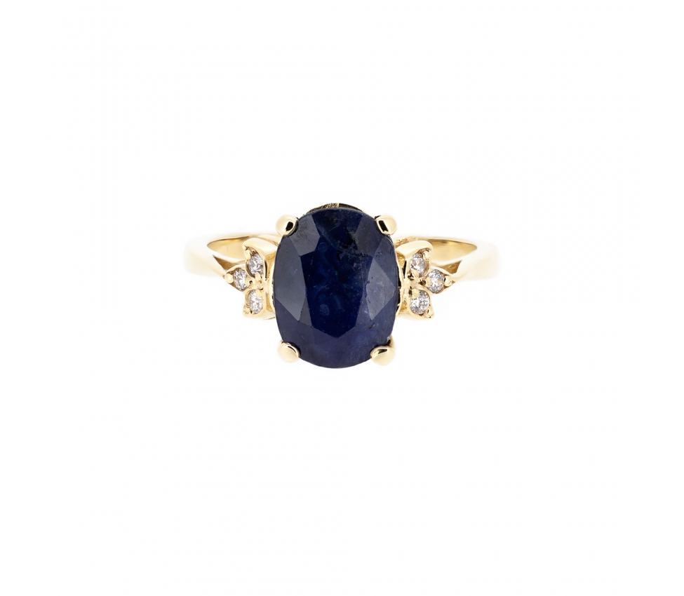 Sapphire and diamond ring - 1