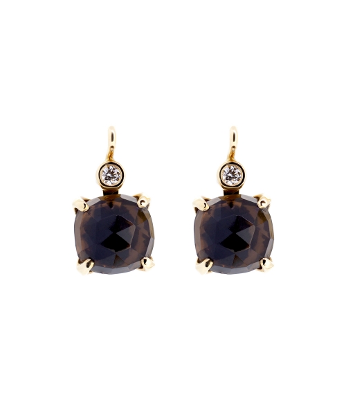 Smoky quartz earrings - 1