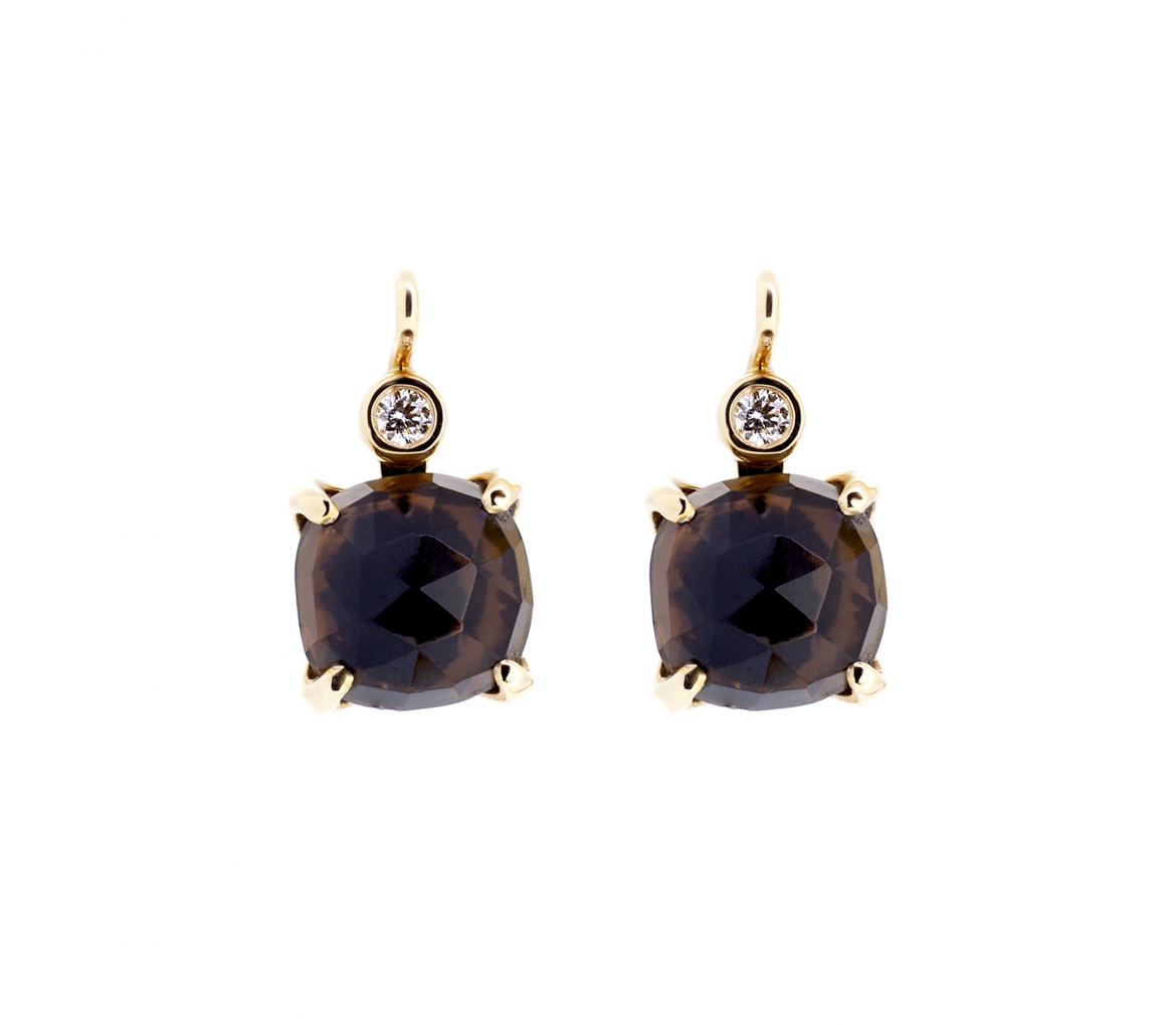 Smoky quartz earrings - 1