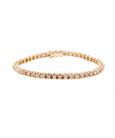 Fancy brown diamond bracelet - 1