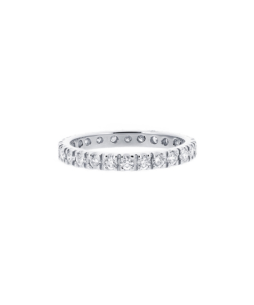 Złota obrączka eternity band z brylantami dookoła CMP024 - 1