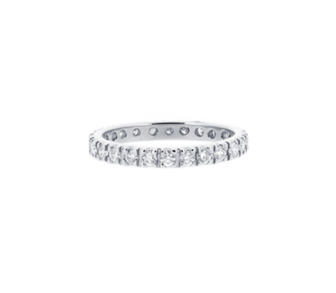 Złota obrączka eternity band z brylantami dookoła CMP024 - 1