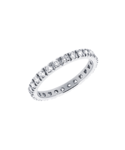 Złota obrączka eternity band z brylantami dookoła CMP024 - 2