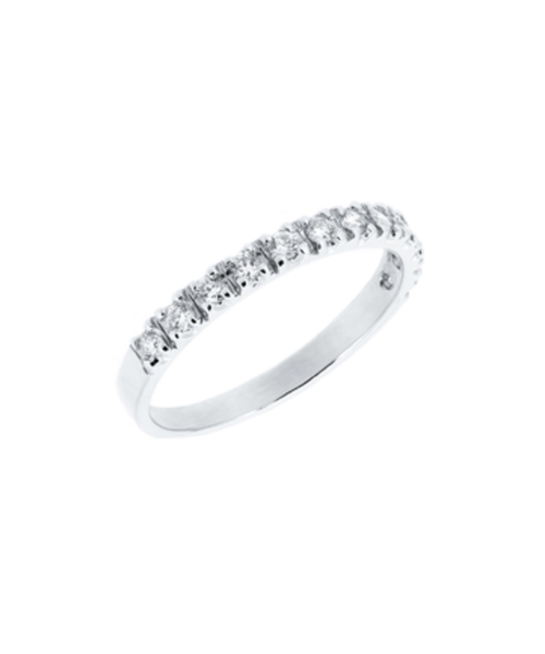 Złota obrączka eternity band z brylantami CMP024 - 2