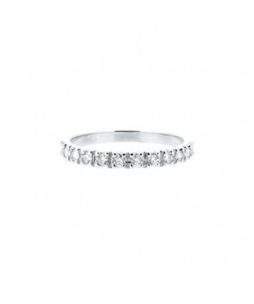 Złota obrączka eternity band z brylantami CMP024 - 1