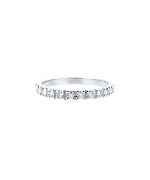 Złota obrączka eternity band z brylantami CMP024 - 1