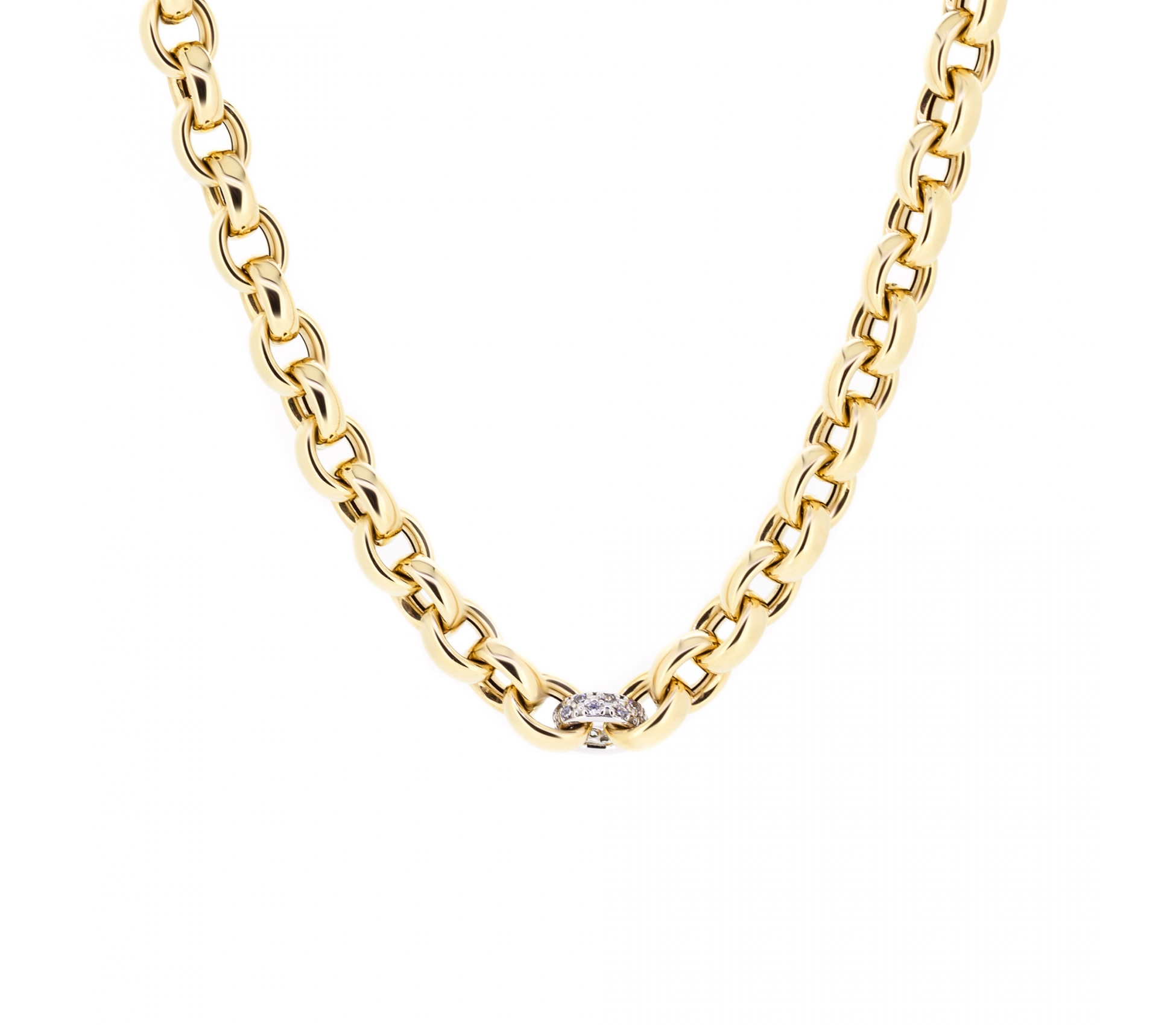Złoty naszyjnik łańcuch rolo Gold Chain 45 cm - 1 Złoty naszyjnik łańcuch rolo Gold Chain 45 cm - 1